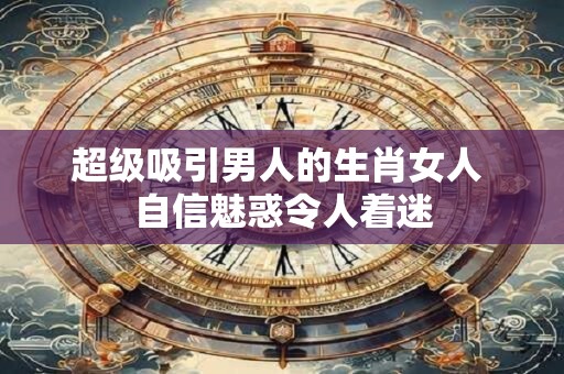 超级吸引男人的生肖女人 自信魅惑令人着迷