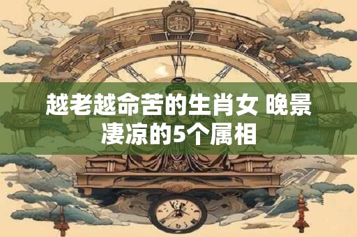 越老越命苦的生肖女 晚景凄凉的5个属相