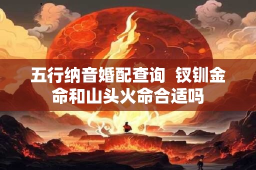 五行纳音婚配查询  钗钏金命和山头火命合适吗