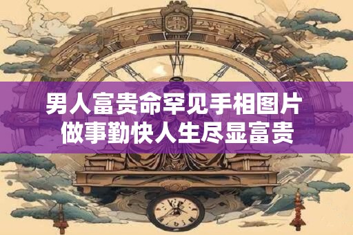 男人富贵命罕见手相图片 做事勤快人生尽显富贵
