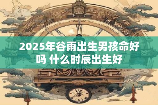 2025年谷雨出生男孩命好吗 什么时辰出生好