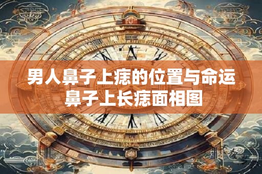 男人鼻子上痣的位置与命运 鼻子上长痣面相图