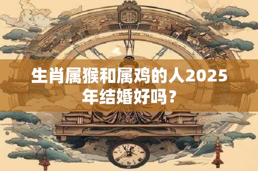 生肖属猴和属鸡的人2025年结婚好吗？
