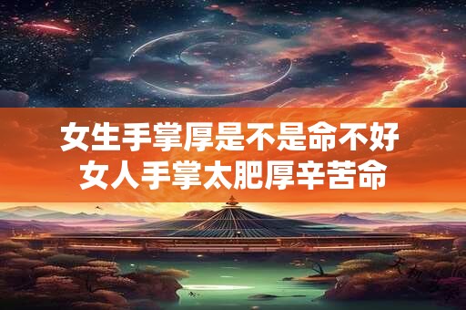 女生手掌厚是不是命不好 女人手掌太肥厚辛苦命