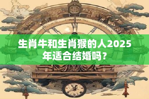 生肖牛和生肖猴的人2025年适合结婚吗？