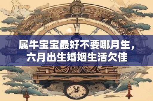 属牛宝宝最好不要哪月生，六月出生婚姻生活欠佳