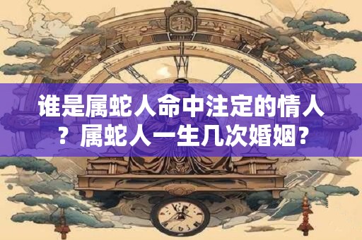 谁是属蛇人命中注定的情人？属蛇人一生几次婚姻？