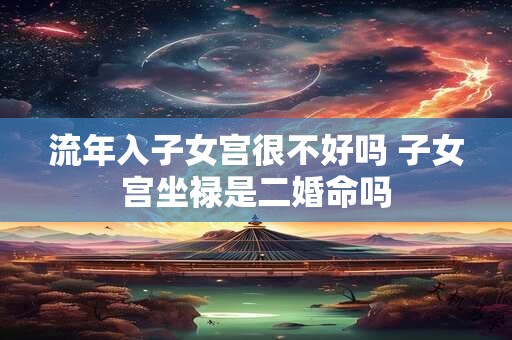 流年入子女宫很不好吗 子女宫坐禄是二婚命吗