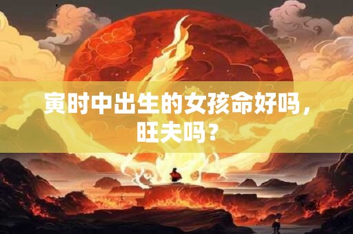 寅时中出生的女孩命好吗，旺夫吗？