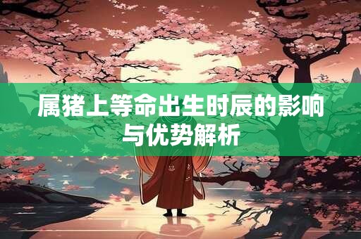 属猪上等命出生时辰的影响与优势解析