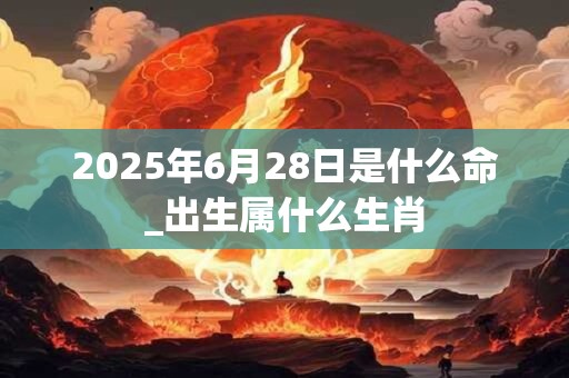 2025年6月28日是什么命_出生属什么生肖
