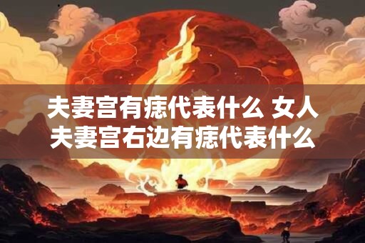 夫妻宫有痣代表什么 女人夫妻宫右边有痣代表什么