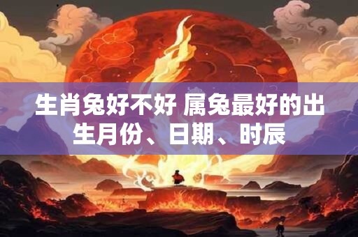 生肖兔好不好 属兔最好的出生月份、日期、时辰