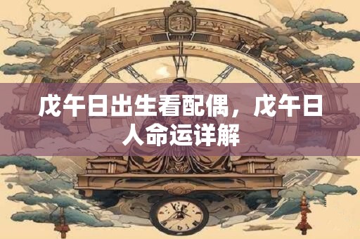 戊午日出生看配偶，戊午日人命运详解