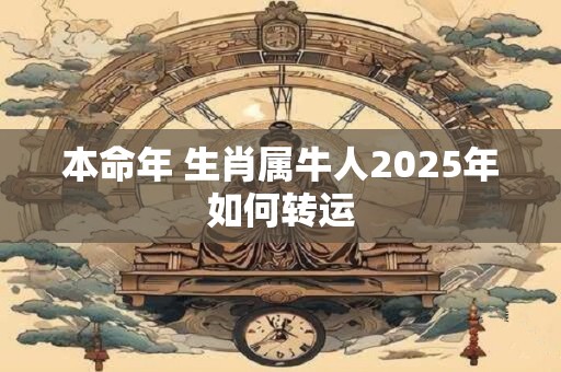 本命年 生肖属牛人2025年如何转运