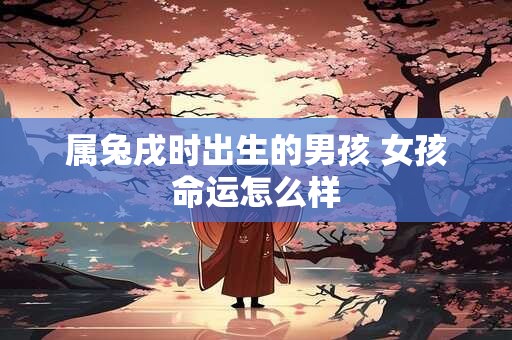 属兔戌时出生的男孩 女孩命运怎么样