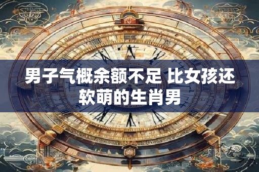 男子气概余额不足 比女孩还软萌的生肖男