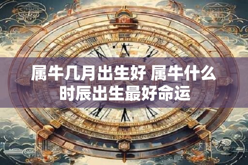 属牛几月出生好 属牛什么时辰出生最好命运