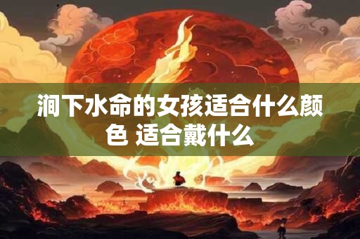 涧下水命的女孩适合什么颜色 适合戴什么