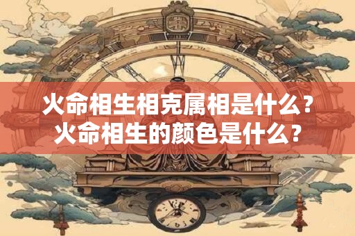 火命相生相克属相是什么？火命相生的颜色是什么？