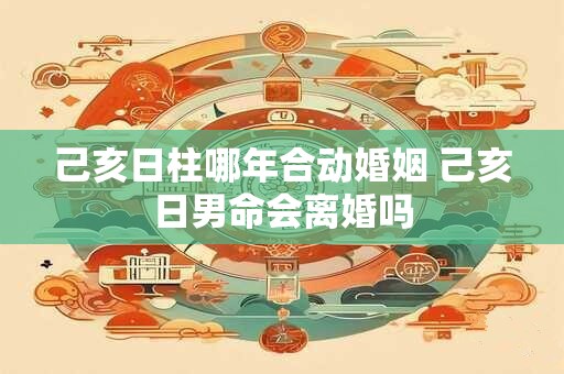己亥日柱哪年合动婚姻 己亥日男命会离婚吗