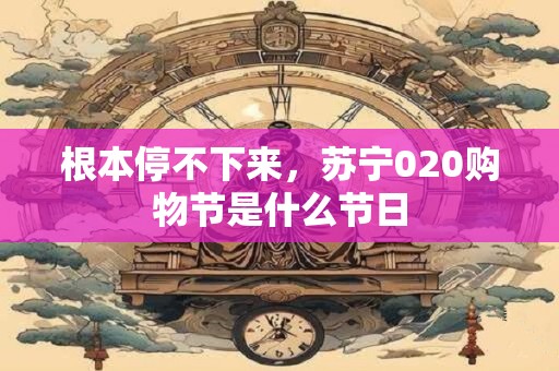 根本停不下来，苏宁020购物节是什么节日
