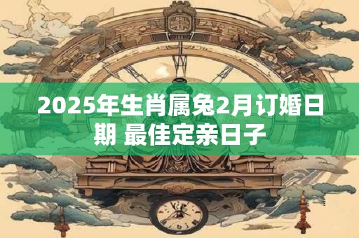 2025年生肖属兔2月订婚日期 最佳定亲日子