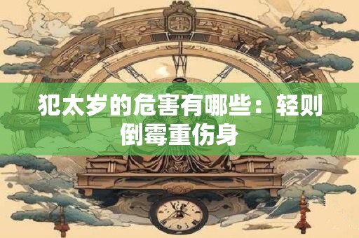 犯太岁的危害有哪些：轻则倒霉重伤身