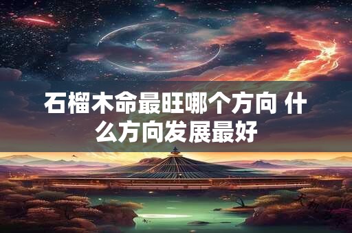 石榴木命最旺哪个方向 什么方向发展最好