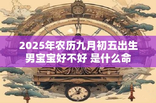 2025年农历九月初五出生男宝宝好不好 是什么命
