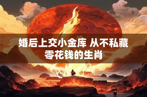 婚后上交小金库 从不私藏零花钱的生肖