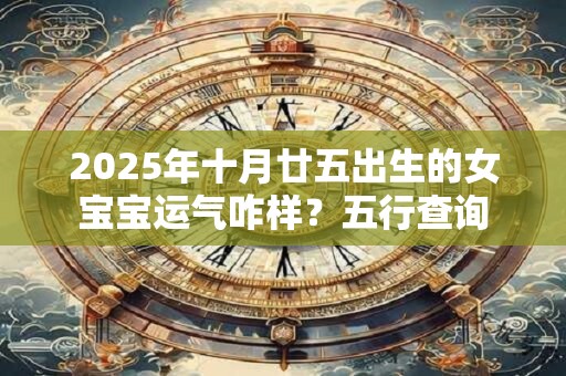 2025年十月廿五出生的女宝宝运气咋样？五行查询