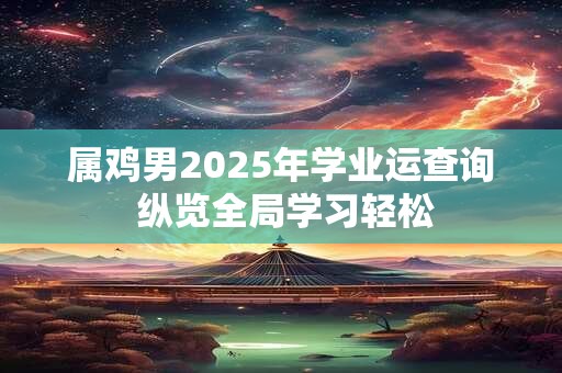 属鸡男2025年学业运查询 纵览全局学习轻松