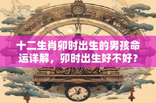 十二生肖卯时出生的男孩命运详解,卯时出生好不好? 十二生肖卯时出生的男孩命运详解,卯时出生好不好?