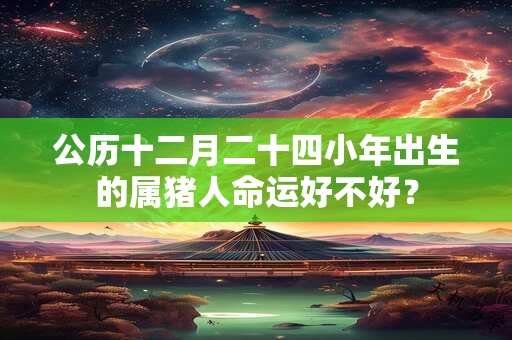 公历十二月二十四小年出生的属猪人命运好不好？