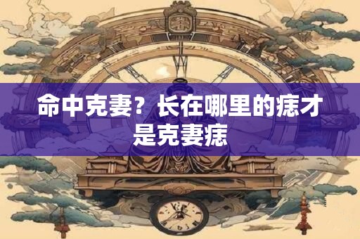 命中克妻？长在哪里的痣才是克妻痣