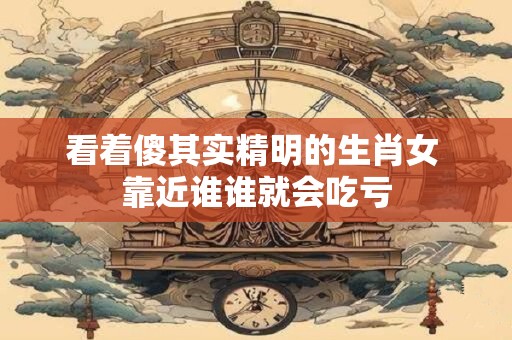 看着傻其实精明的生肖女 靠近谁谁就会吃亏
