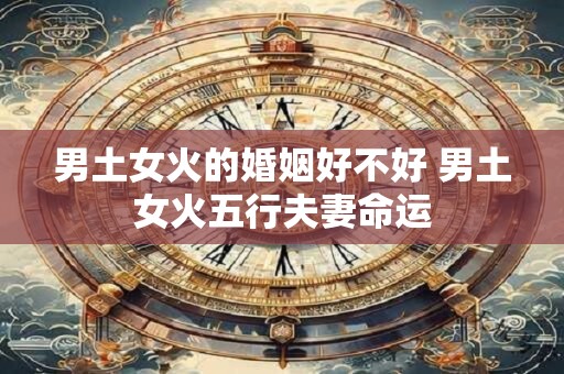男土女火的婚姻好不好 男土女火五行夫妻命运