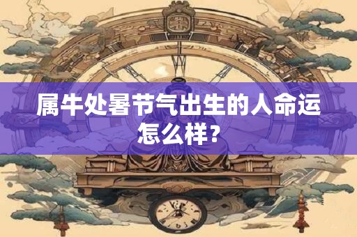 属牛处暑节气出生的人命运怎么样？
