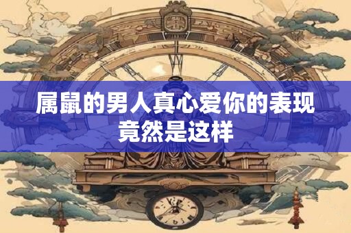 属鼠的男人真心爱你的表现竟然是这样