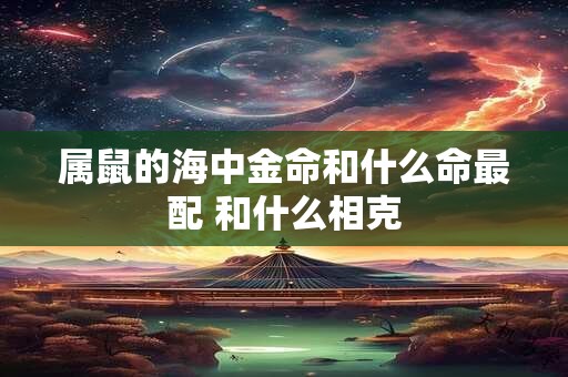 属鼠的海中金命和什么命最配 和什么相克