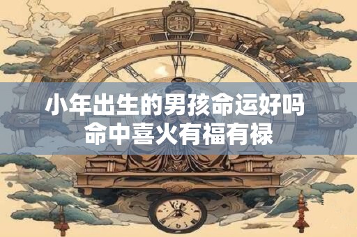 小年出生的男孩命运好吗 命中喜火有福有禄