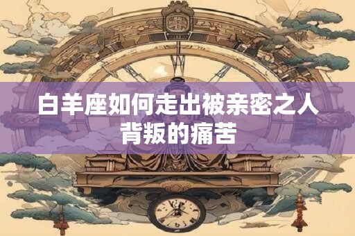 白羊座如何走出被亲密之人背叛的痛苦