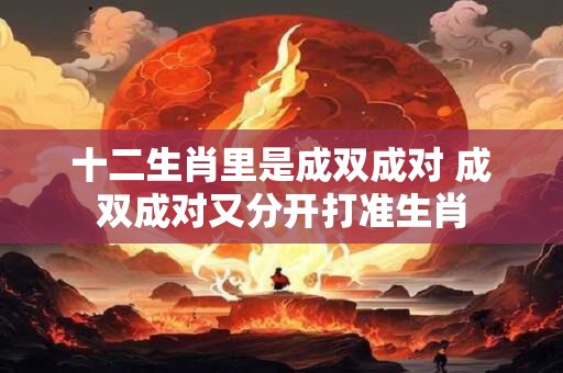 十二生肖里是成双成对 成双成对又分开打准生肖