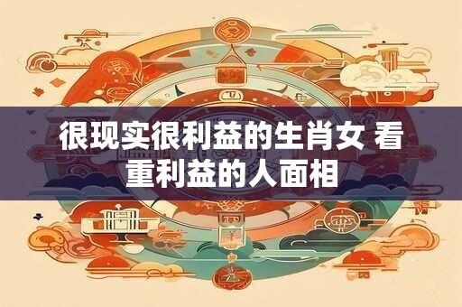 很现实很利益的生肖女 看重利益的人面相