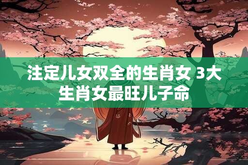 注定儿女双全的生肖女 3大生肖女最旺儿子命