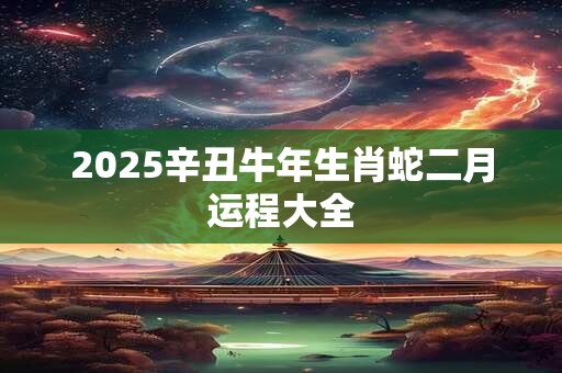 2025辛丑牛年生肖蛇二月运程大全