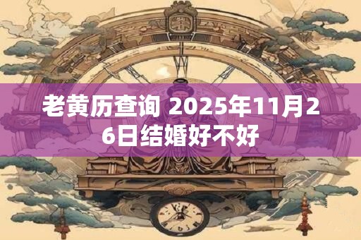 老黄历查询 2025年11月26日结婚好不好
