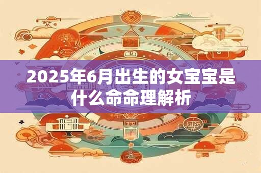 2025年6月出生的女宝宝是什么命命理解析
