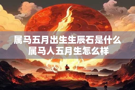 属马五月出生生辰石是什么 属马人五月生怎么样